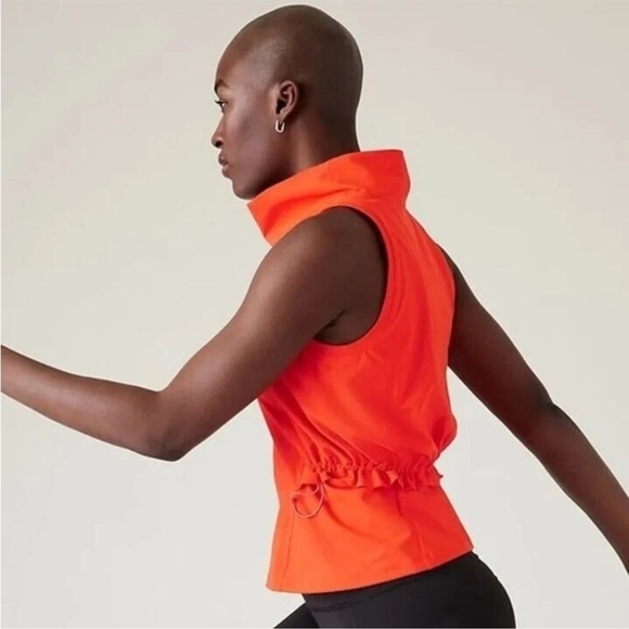 Athleta Venture Out Tank Size Small Vermilion Orange - Picture 6 of 7